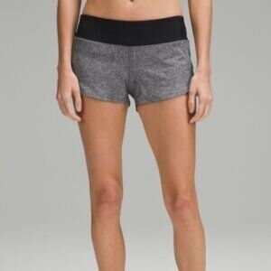 Lululemon Athletica Speed Up 2.5” Shorts Heather Gray and Black